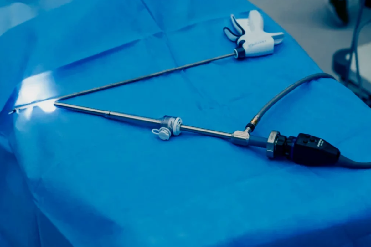 endoscopio en mesa