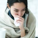 mujer con influenza